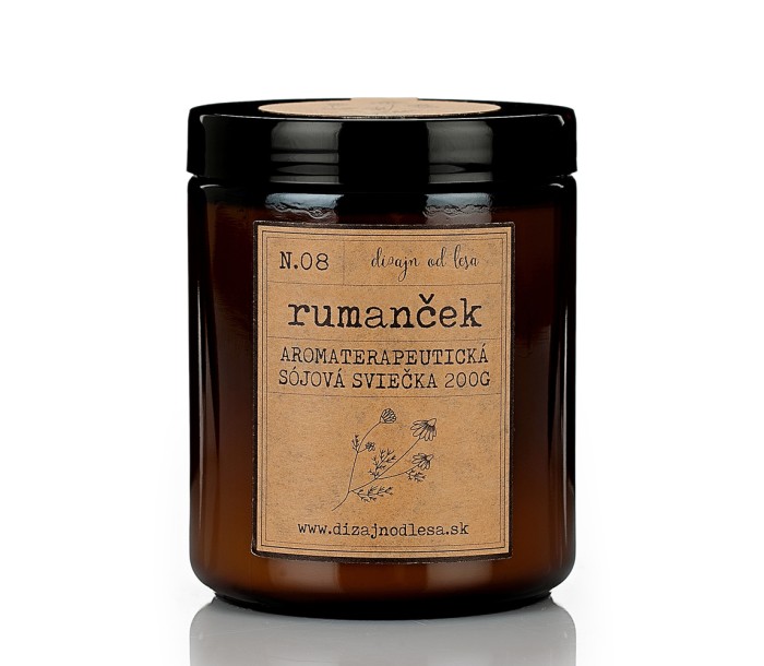 Rumanček  - sójová sviečka 200g